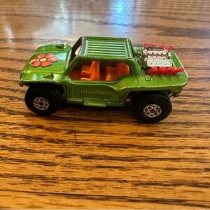 MatchBox Series Green Toy Car with Orange Interior